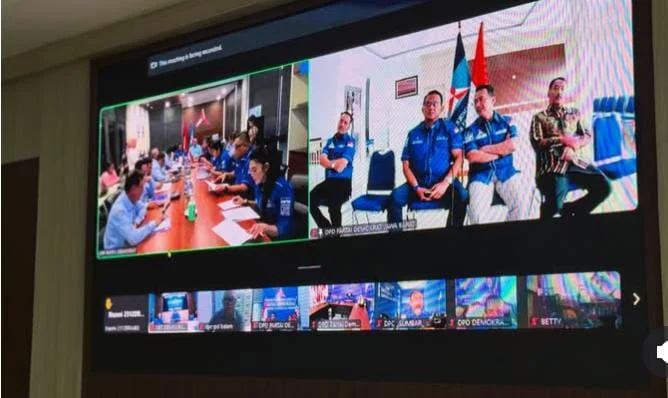 Ketua Dpd Demokrat Jabar Anton Suratto Ikuti Rapat Sosialisasi Peraturan Organisasi