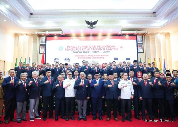 Ketua Dprd Kota Serang Dorong Pembinaan Atlet Berkelanjutan Di Pelantikan Koni Banten