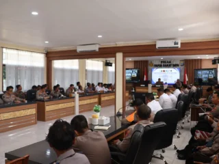 Rakor Lintas Sektoral Yang Dipimpin Kapolda Pbd Bahas Kesiapan Pengamanan Idul Fitri 1447 H