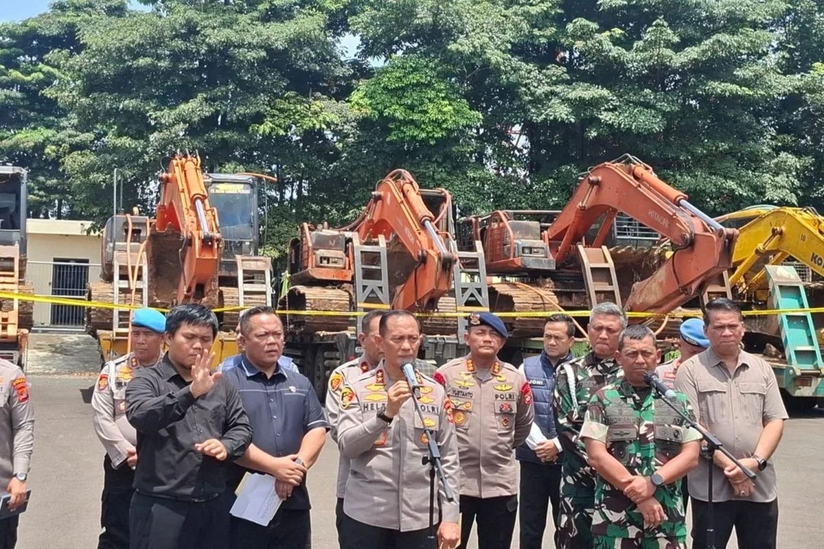 Polisi Tetapkan 14 Tersangka Kasus Tambang Emas Ilegal Di Way Kanan Lampung