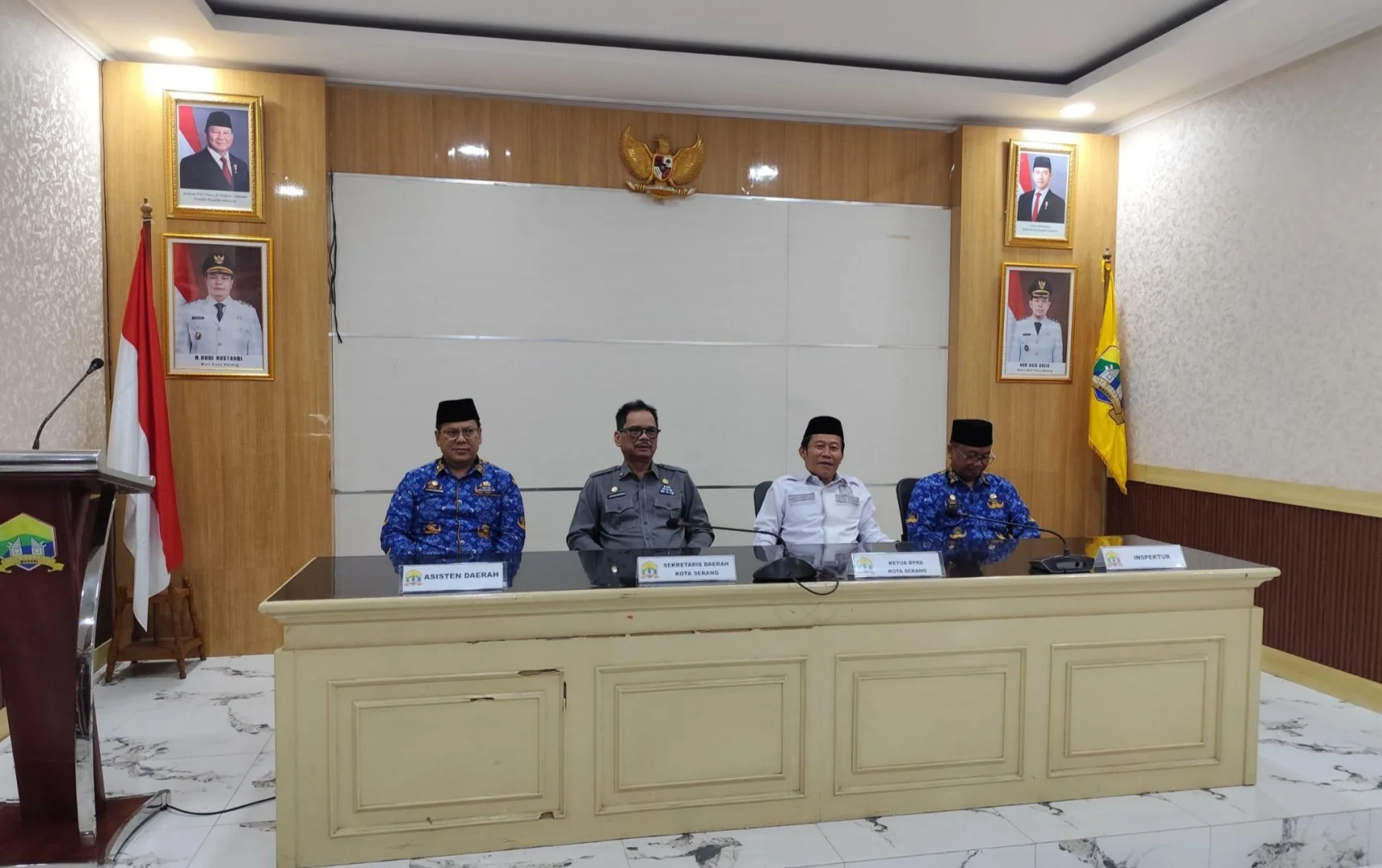 Ketua Dprd Kota Serang Hadiri Pelantikan Pejabat Pemkot, Tekankan Sinergi Pembangunan