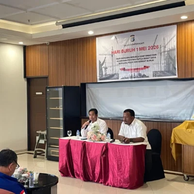 Polda Papua Barat Daya Dan Serikat Buruh Perkuat Sinergitas Jelang May Day 2026 Di Kota Sorong