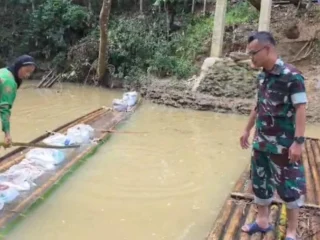 Dandim Pandeglang Tinjau Langsung, Jembatan Ini Akan Mempermudah Akses Dan Ekonomi