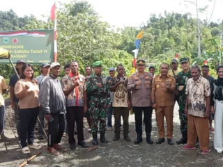 Groundbreaking Jembatan Garuda Iv Raja Ampat, Wabup Apresiasi Kolaborasi Tni Dan Pemerintah
