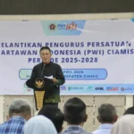 Bupati Ciamis Hadiri Pelantikan Antika Asmara Terpilih Ketua Pwi Ciamis 2025-2028