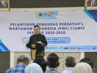Bupati Ciamis Hadiri Pelantikan Antika Asmara Terpilih Ketua Pwi Ciamis 2025-2028