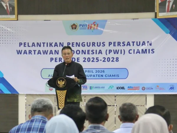 Bupati Ciamis Hadiri Pelantikan Antika Asmara Terpilih Ketua Pwi Ciamis 2025-2028
