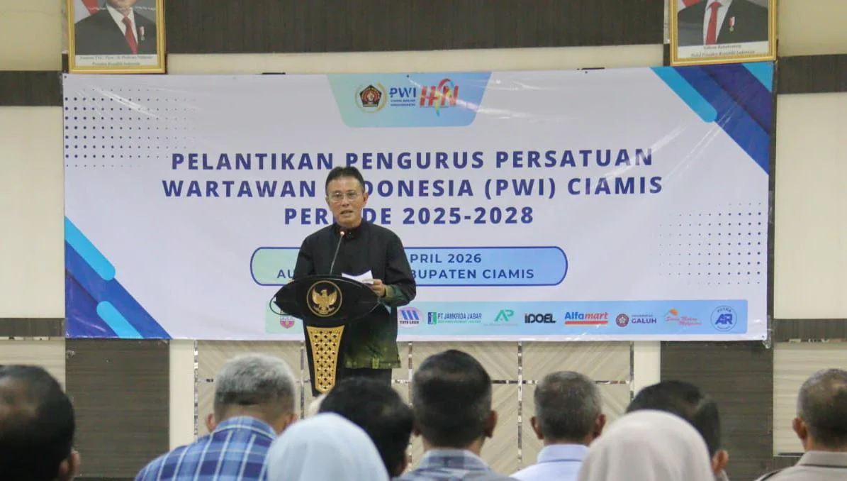 Bupati Ciamis Hadiri Pelantikan Antika Asmara Terpilih Ketua Pwi Ciamis 2025-2028