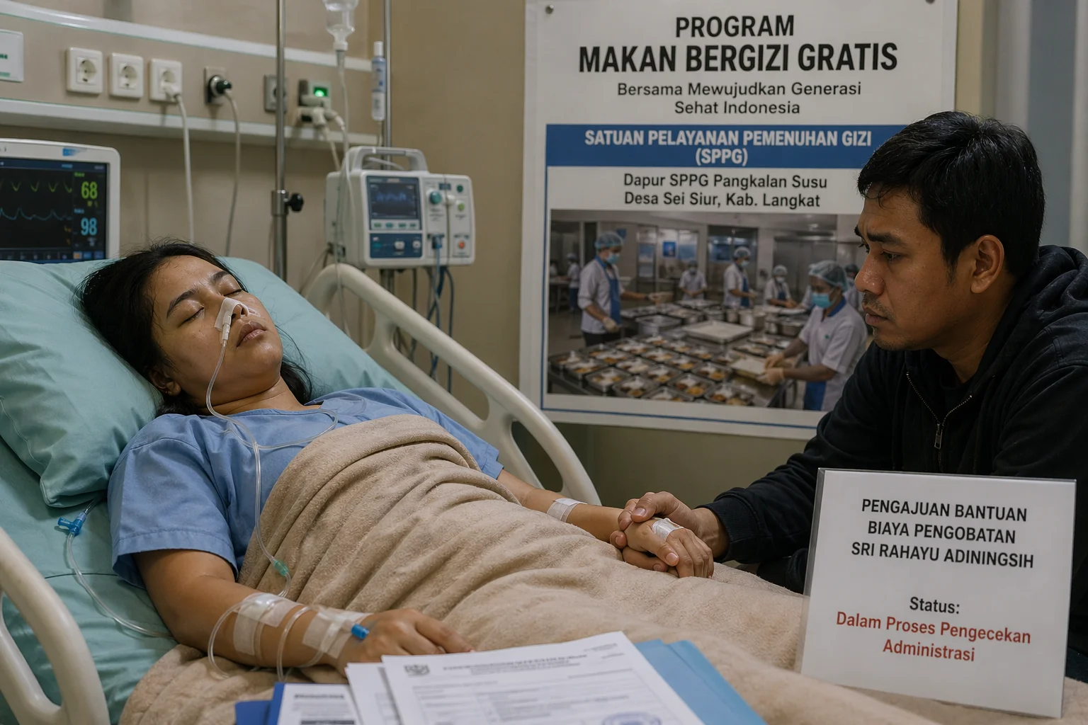 Masih Terbaring Lemah Pascakecelakaan, Keluarga Korban Pekerja Mbg Keluhkan Proses Pengajuan Biaya Pengobatan