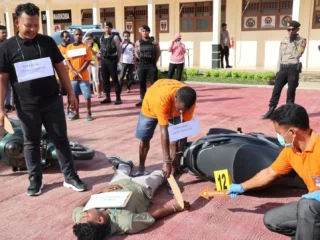 Polda Pbd Gelar Rekontruksi Penyerangan Dua Nakes Di Tambrauw, 17 Adegan Diperagakan