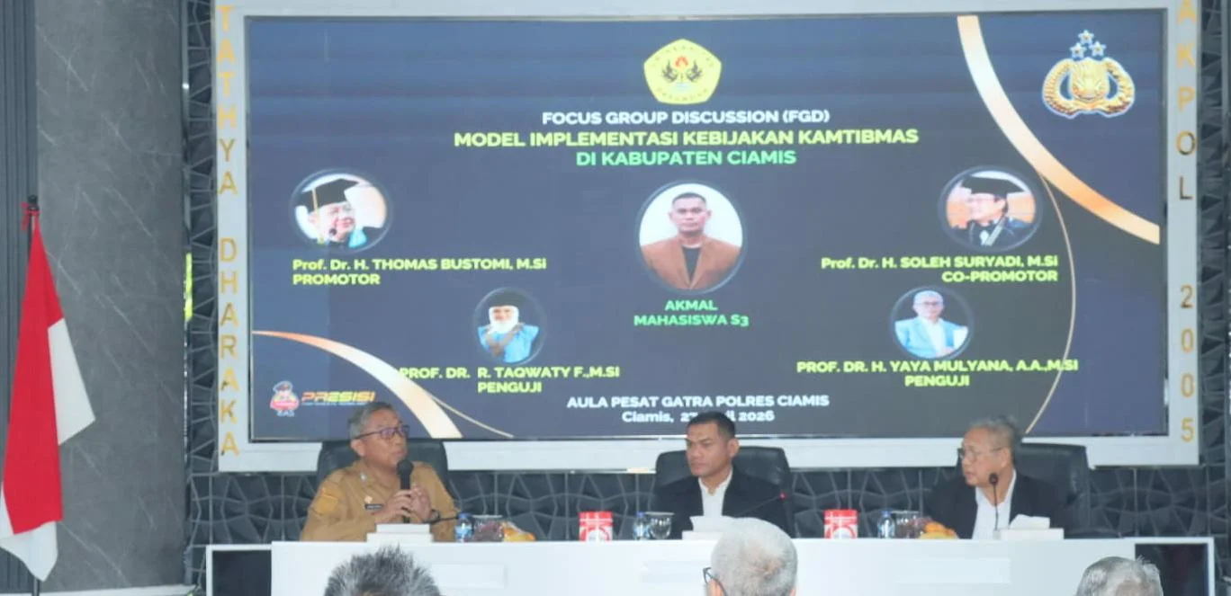 Sekda Ciamis Hadiri Fgd Kebijakan Kamtibmas, Tekankan Kolaborasi Pemanfaatan Teknologi