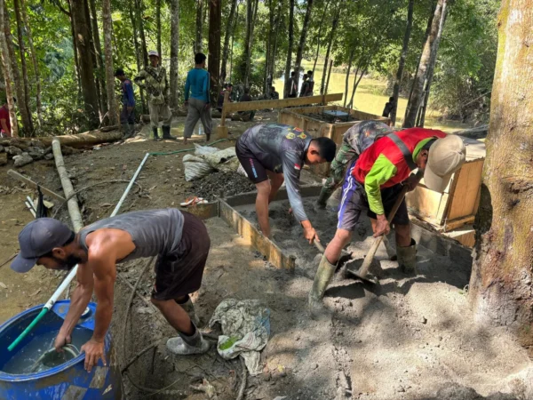 Kodim Pandeglang Bangun 4 Jembatan Gantung, Warga Selatan Akhirnya Tersenyum
