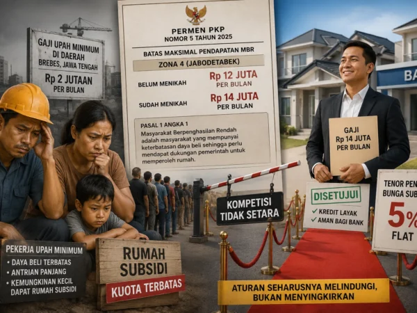 Permen Pkp Dinilai Salah Sasaran, Buruh Bergaji Ump Terancam Tersingkir Dari Rumah Subsidi