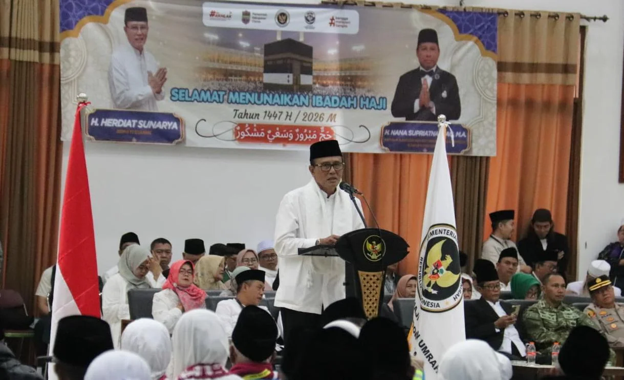 Lepas 417 Calon Jemaah Haji, Bupati Ciamis Ingatkan Pentingnya Menjaga Kesehatan Selama Di Tanah Suci