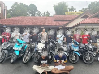 Tim Mangewang Polresta Sorong Kota Ringkus Dua Spesialis Curanmor Dan Curas, Sita 9 Motor Curian