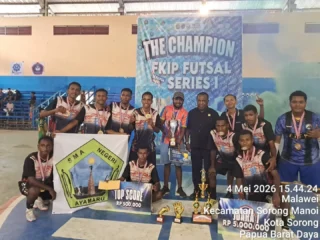 Anggota Dpr Otsus Pbd Robby Wanma Apresiasi Sportivitas Pemain Futsal Fkip Series