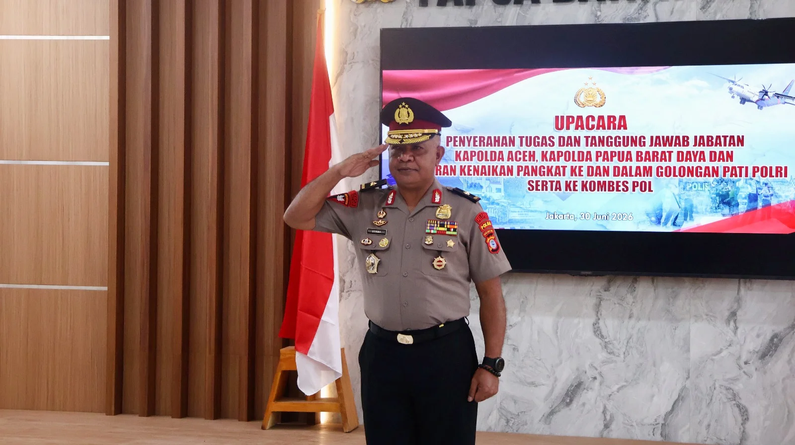 Wakapolda Papua Barat Daya Semmy Ronny Thabaa Resmi Sandang Pangkat Brigjen