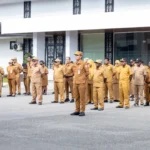 Apel Pagi Setda Papua Tengah, Asn Diminta Tingkatkan Disiplin, Kinerja, Dan Optimalisasi Anggaran
