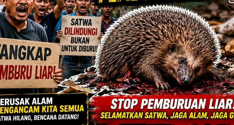 Warga Ciamis Marah, Seekor Landak Yang Dilindungi Diduga Mati Oleh Perburuan Liar