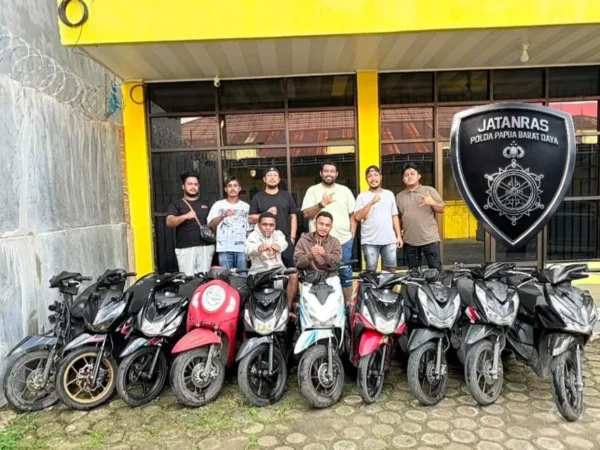 Tim Delta Wolf Jatanras Polda Pbd Tangkap Dua Pelaku Curanmor, 10 Unit Motor Disita Dari 18 Tkp
