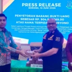 Amankan Kerugian Negara Dari Kasus Korupsi Talent Corner, Kejari Sorong Setor Uang Rp 904 Juta Ke Bni