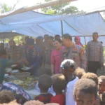 Sambut Hut Bhayangkara Ke 80, Polresta Sorong Kota Gelar Kegiatan Tokok Sagu