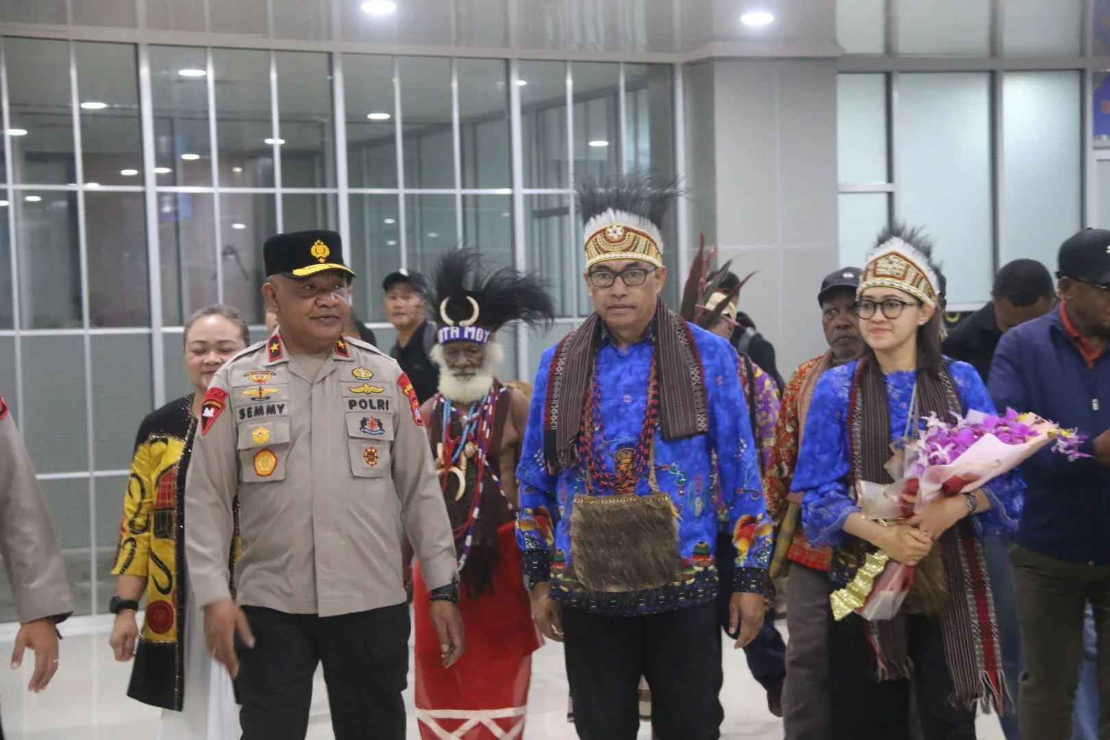 Kapolda Papua Barat Daya Brigjen Pol Yulius Audie Sonny Latuheru Disambut Hangat Forkopimda Di Sorong