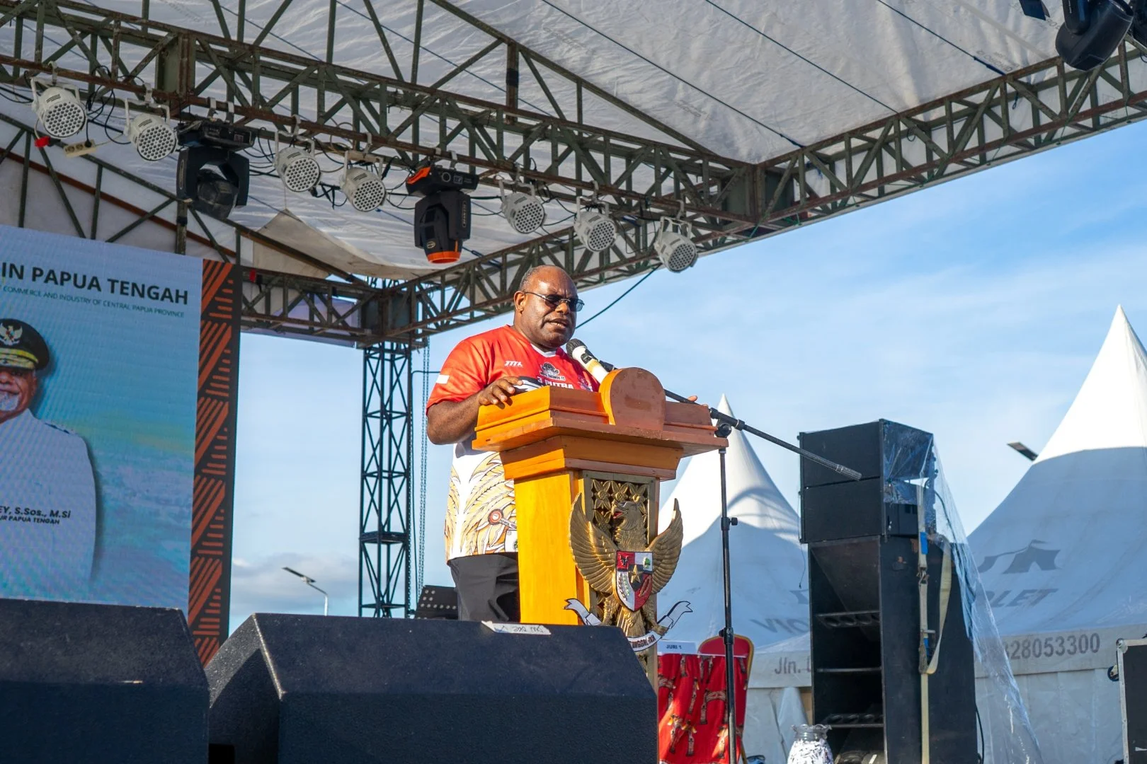 Semarak Hut Ke-4 Papua Tengah Dimulai, Gubernur Meki Nawipa Gaungkan Persatuan Dan Pembangunan Sdm