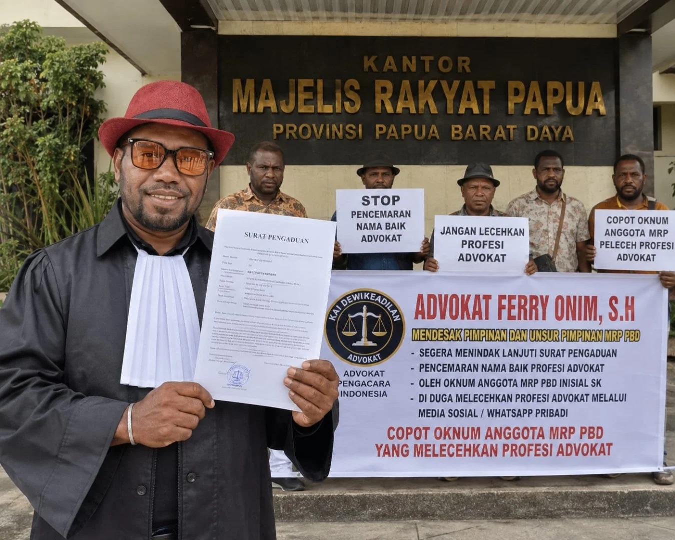 Ferry Onim Desak Pimpinan Mrp Pbd Segera Tindak Lanjuti Laporan Dugaan Pelecehan Profesi Advokat