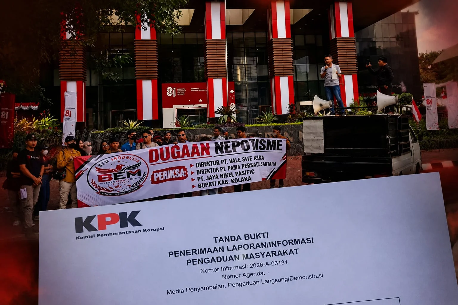 Dugaan Pengangkutan Ore Tanpa Tender Dan Kontraktor Diatur, Bem Indonesia Lapor Ke Kpk