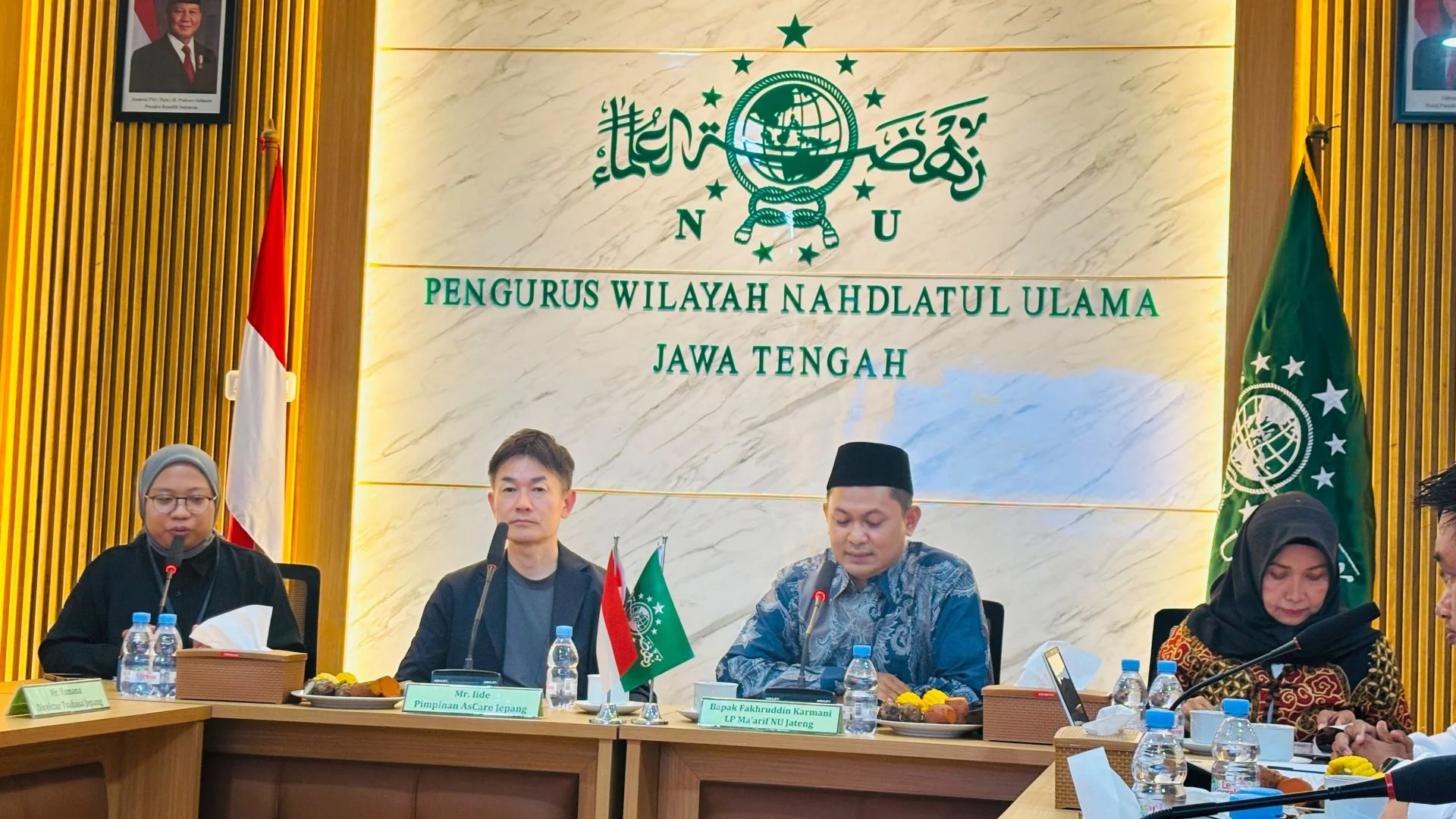 Perkuat Kerja Sama Indonesia-Jepang, Ascare, Tsubasa Tc Dan Konsultan Hajime Sambangi Pwnu Jateng