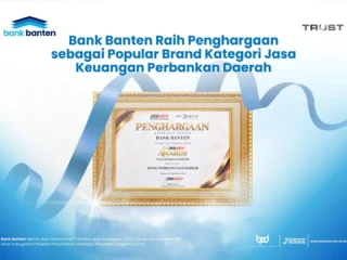 Bank Banten Raih Penghargaan Sebagai Popular Brand Kategori Jasa Keuangan Perbankan Daerah