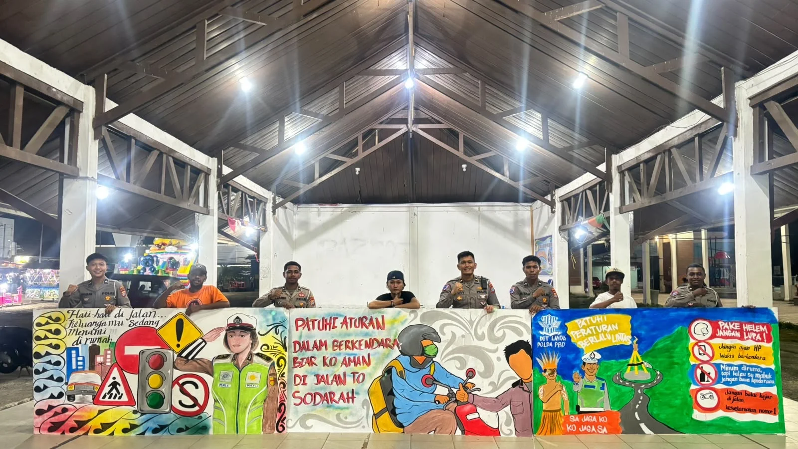 Ditlantas Polda Pbd Dekatkan Polri Dengan Generasi Muda Lewat Lomba Mural