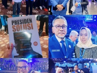 Kolase Foto Perwakilan Apksi Saat Hadir Di Acara Hut Partai Pan