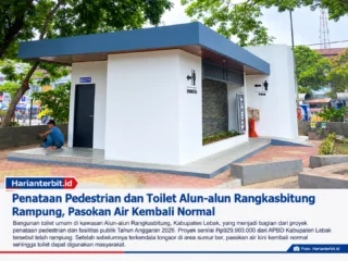 Air Kembali Normal, Toilet Alun-Alun Rangkasbitung Rampung