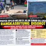 Proyek Rp4,68 Miliar Di Jalan Sunan Kalijaga Rangkasbitung Disorot, Pekerja Diduga Abaikan Apd Dan Rambu Keselamatan