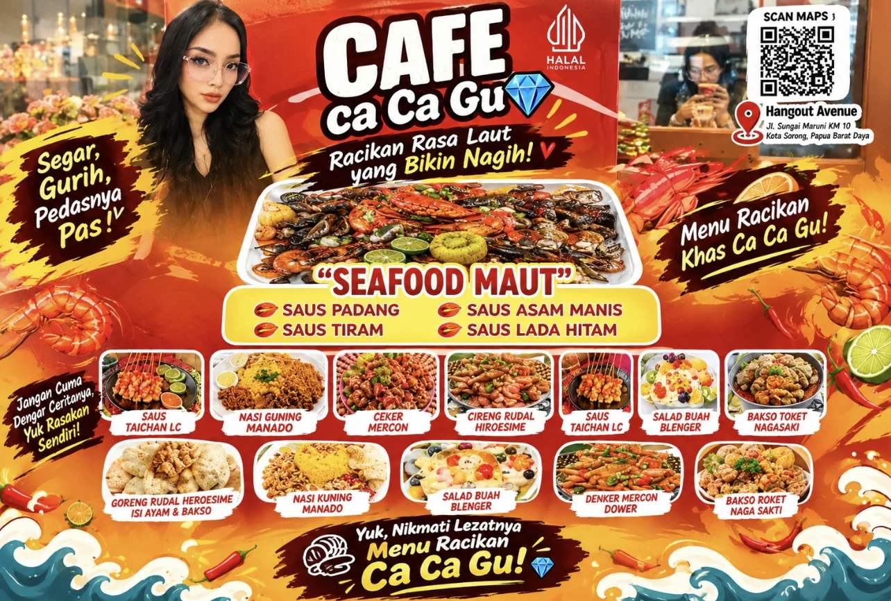 Cicipi Sensasi Kuliner Khas Timur Di Ca Ca Gu, Surganya Makanan Unik Di Km 10 Sorong