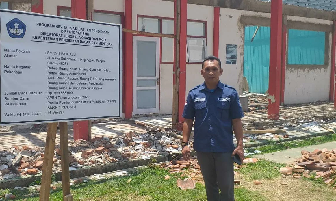 Revitalisasi Smkn 1 Panjalu Capai 30 Persen, Berjalan Sesuai Jadwal