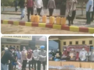 Polres Raja Ampat Ungkap Kasus Sabu, Musnahkan 121,54 Gram Ganja Dan 200 Liter Cap Tikus