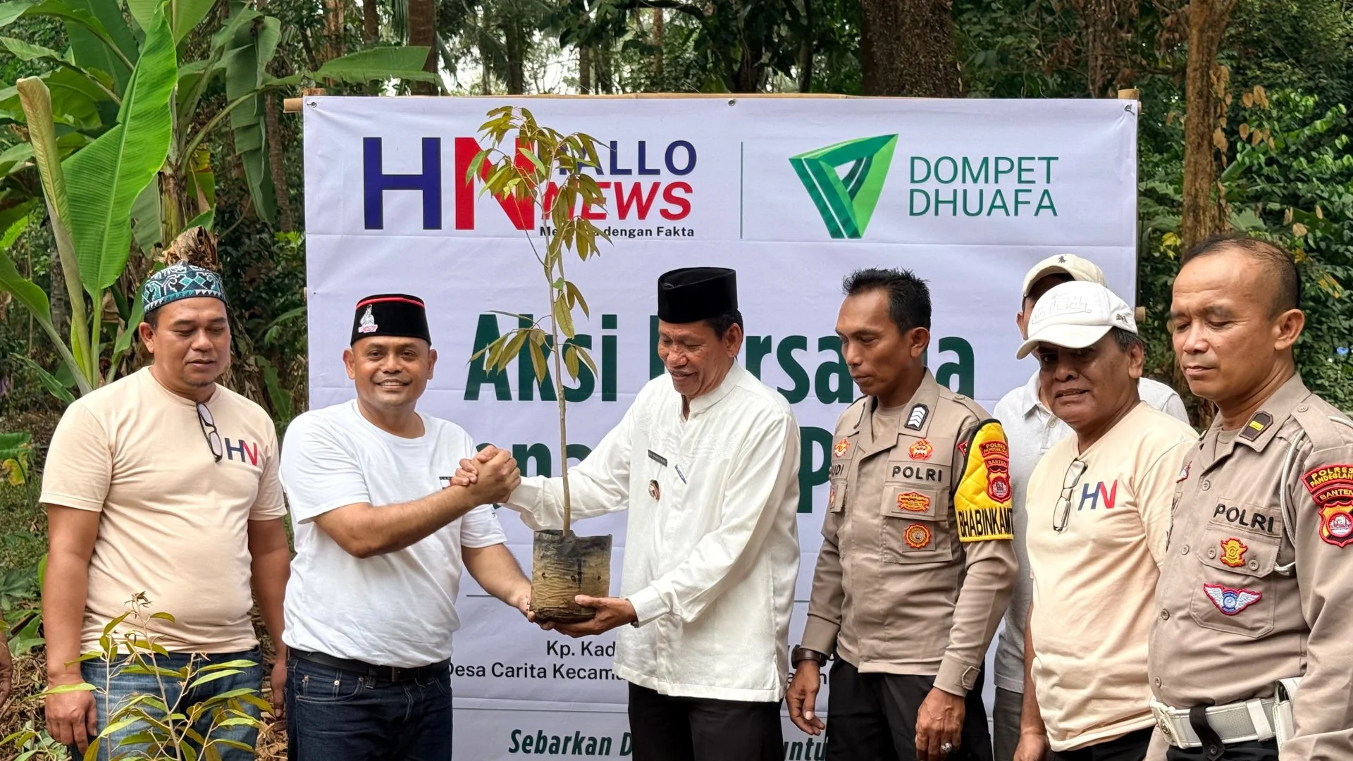 Peduli Warga Dan Lingkungan, Hallonews Gelar Tiga Aksi Sosial Di Pandeglang